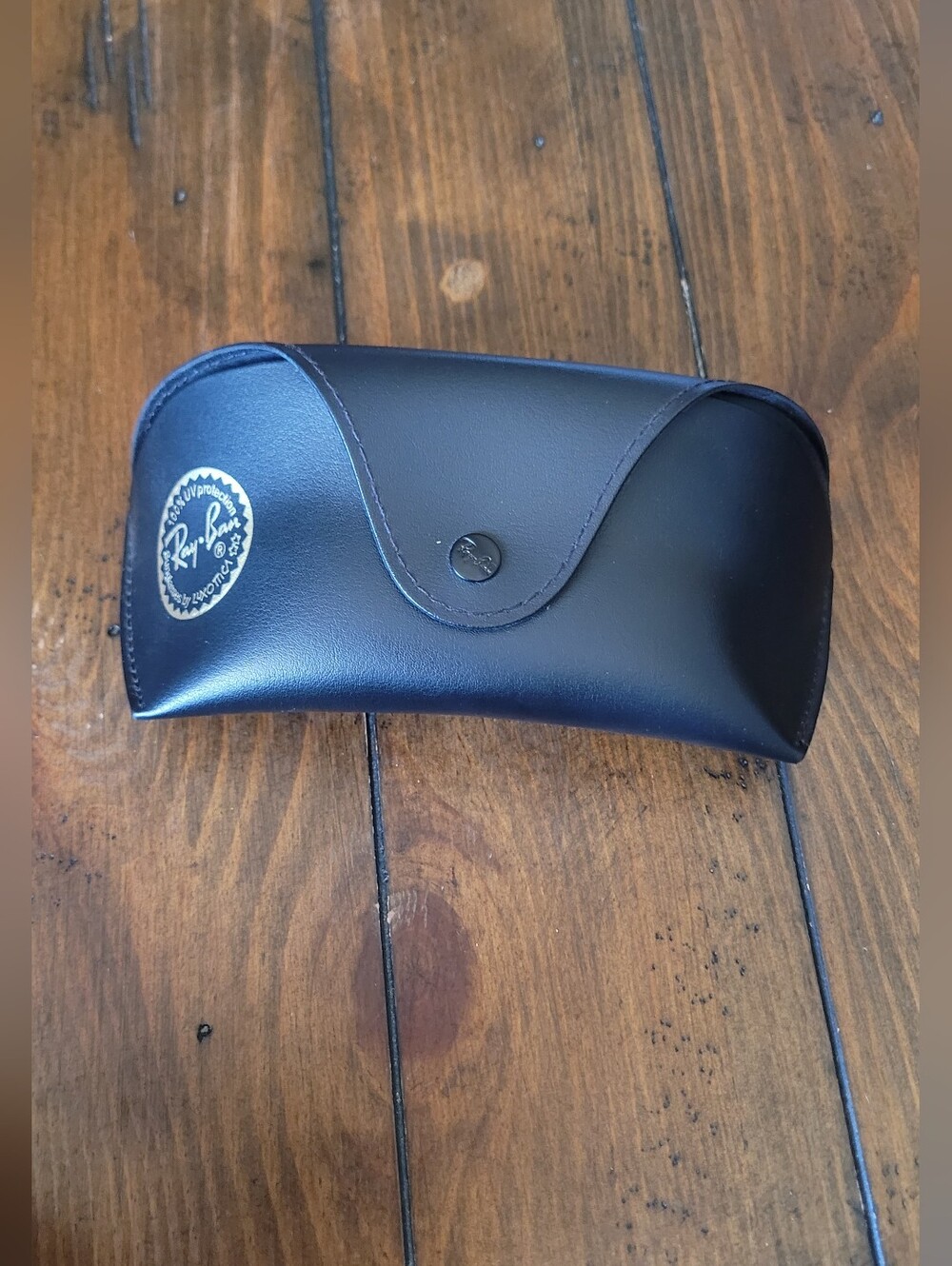 Ray-Ban Black Faux-Leather Sunglasses Case